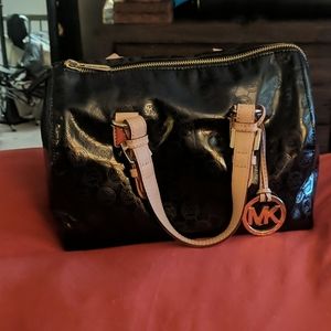 Michael Kors Patent Leather Bowler Bag